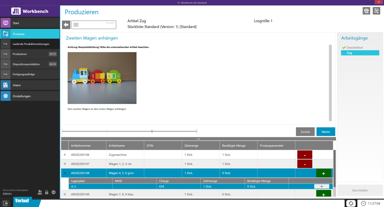 JTL-Workbench: Prozessübersicht