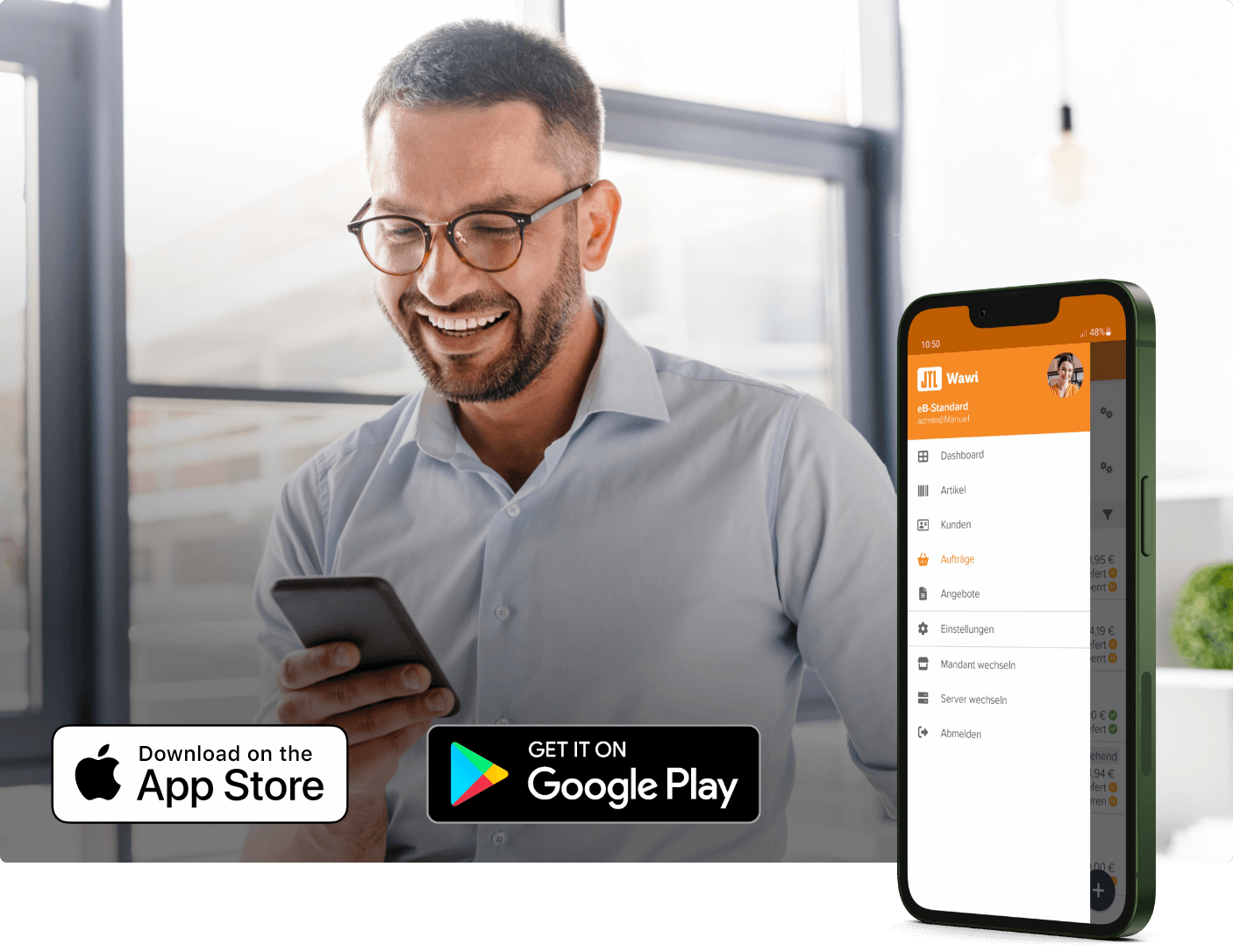 JTL-Wawi App - Warenwirtschaft JTL-Wawi mit Android-Smartphone oder iPhone bedienen