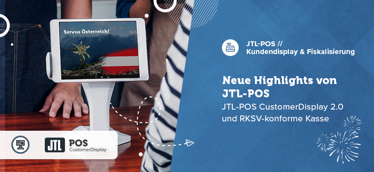 JTL-POS CustomerDisplay und RKSV-konforme Kasse