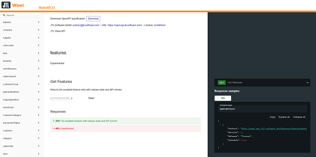 JTL-Wawi API Developer Documentation Preview