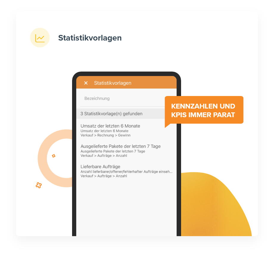 JTL-Wawi App: Statistikvorlagen