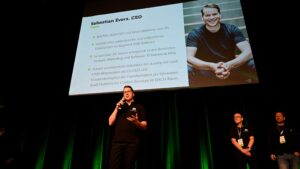 Sebastian Evers der CEO von JTL stellt sich auf der PartnerConvention vor.