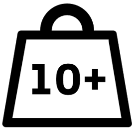 Gewichtkennzeichnung 10 kg