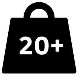 Gewichtkennzeichnung 20 kg