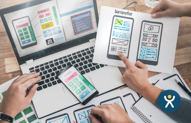 Mockup Barrierefreiheit E-Commerce