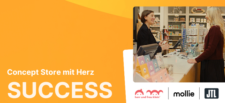 Blogheader Mollie Success Story mit JTL & Herr und Frau Klein