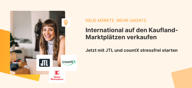 Blogheader International verkaufen mit Kaufland, JTL und countX