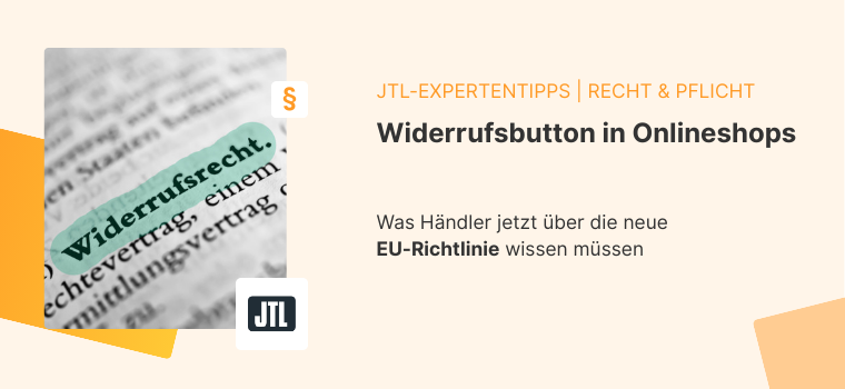 Widerrufsbutton Onlinehandel Blogheader