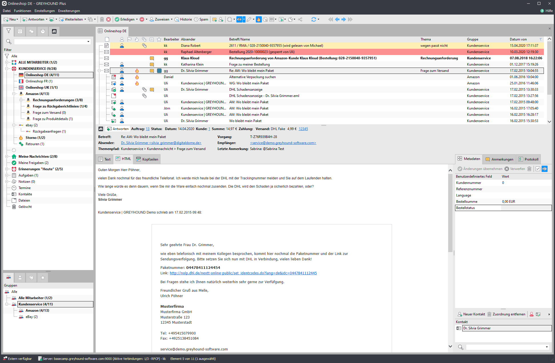 Posteingang Multichannel