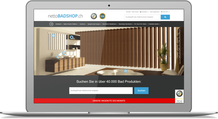 Nettobadshop: Referenz bei JTL