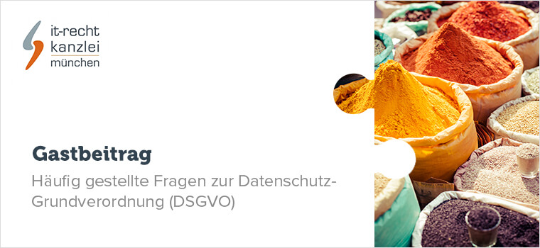 Antworten auf häufige Fragen zur DSGVO von der IT-Recht Kanzlei