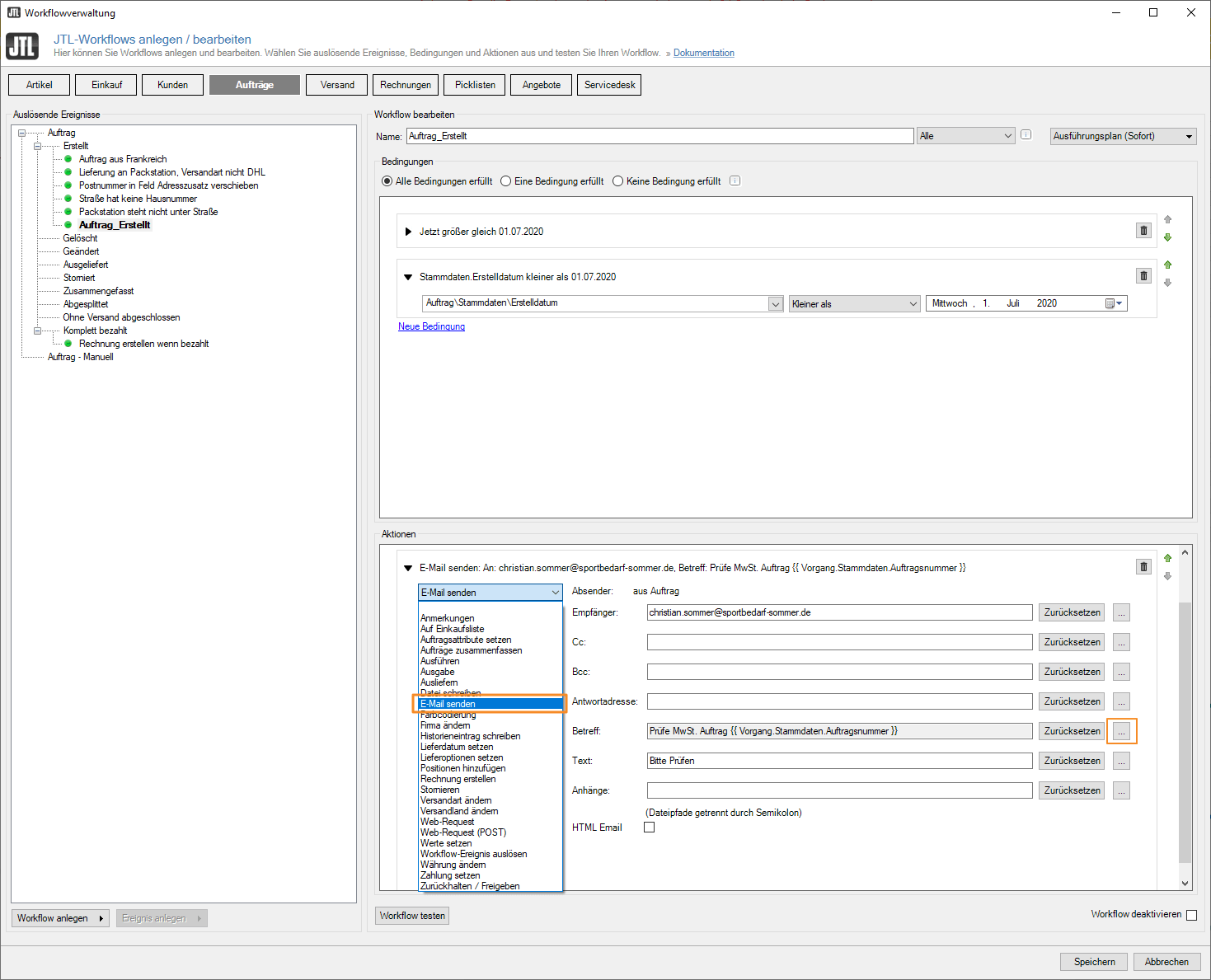 Kauf Vor Steuersenkung Workflow Schritt 7