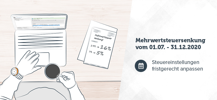 VAT reduction on 1.7.2020: take action now!