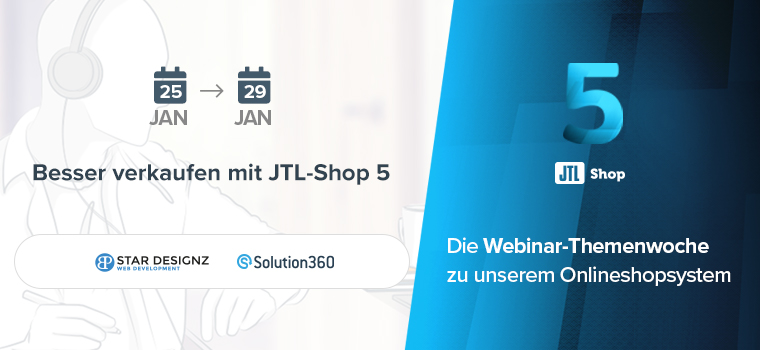 Good selling with JTL-Shop 5: The webinar week for our online shop system