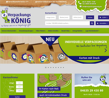 JTL-Shop Startseite Individuelle Verpackungen Verpackungskoenig Card