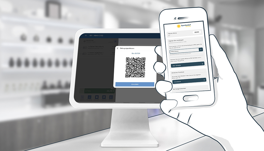 JTL-POS WebManager: Digitaler Kassenbon über den QR-Code aufs Smartphone laden