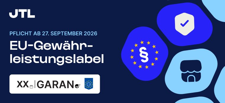 EU-Gewährleistungslabel 2026: Pflichten, Vorgaben und Umsetzung mit Shop 5.8