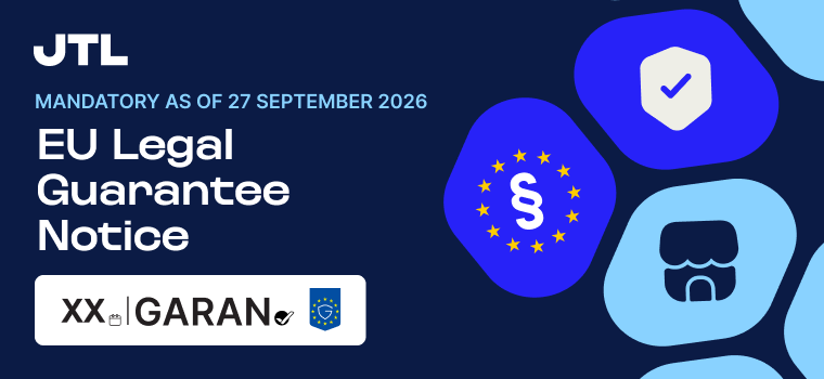 EU Legal Guarantee Notice with JTL Shop 5.8